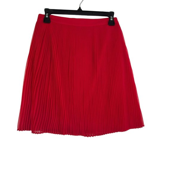 Jupe Mini Plissée Alice + Olivia Taille 4 Noir Soie - Fermeture Éclair - Neuf Sans Étiquette
